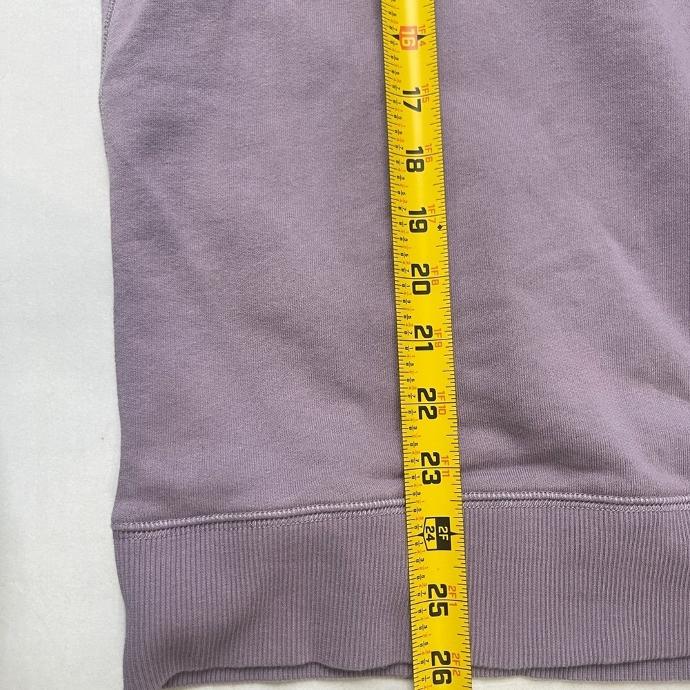 Farah – Jim Half Zip Sweatshirt Size Medium Lilac Purple Organic Cotton - Picture 8 of 8
